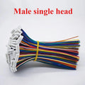 10PCS JST MX1.25 Connector Wire 2–12 Pin Male Female Pair Plugs Electronic Connector Wire Richie's Male single head 2P 100mm