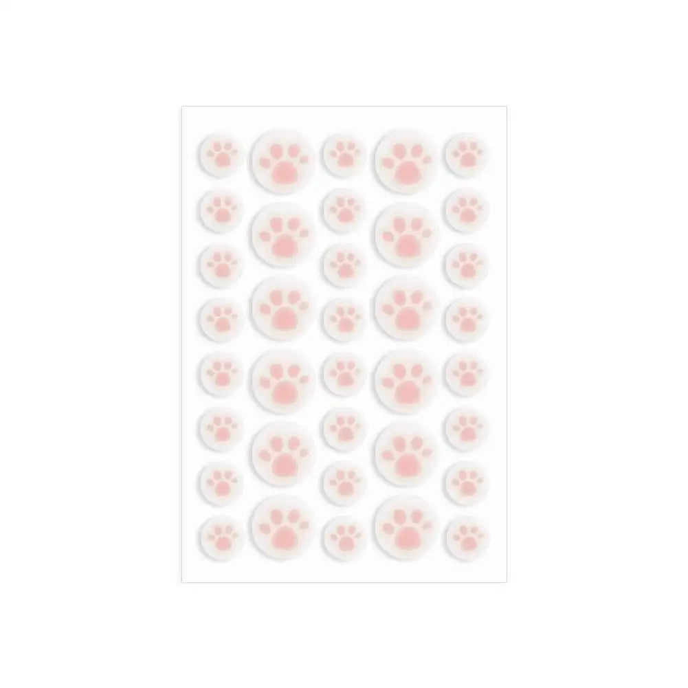 40pcs Star-Shaped Hydrocolloid Pimple Patches – Colorful Cover Pimple Patches Richie's cat paw 36pcs