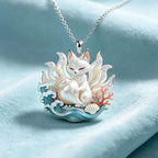 Nine-Tailed Fox Enamel Pendant Necklace | Chinese Mythology Enamel Pendant Necklace Richie's A8