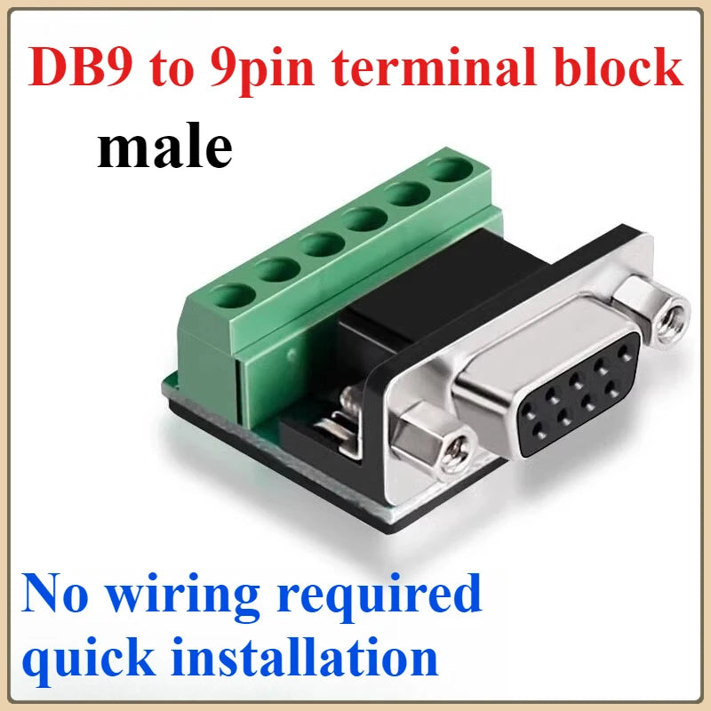 DB9 RS232/RS422/RS485 Breakout Board Terminal Block Adapter Serial Breakout Board Richie's DB9 Female B