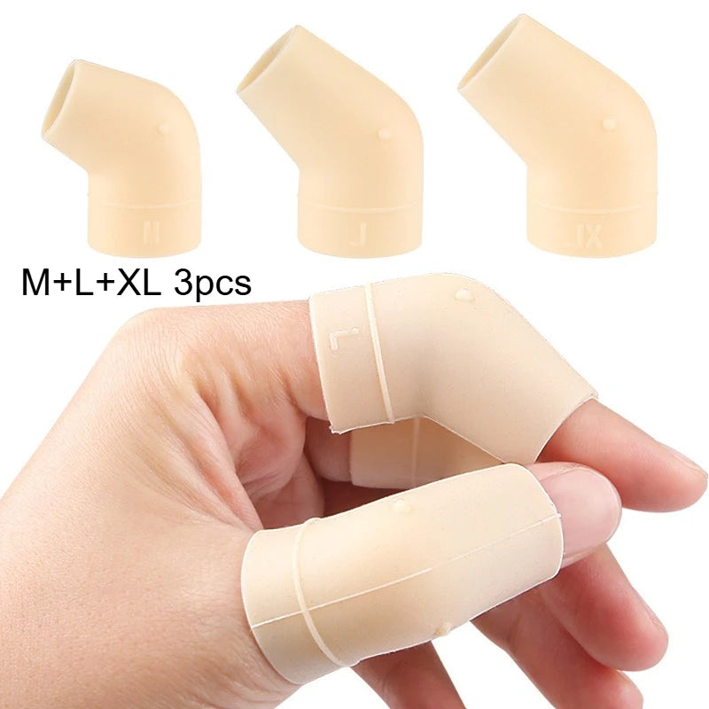 3-Pack Silicone Finger Protectors for Massage & Foot Care Silicone Finger Covers Richie's 3pcs