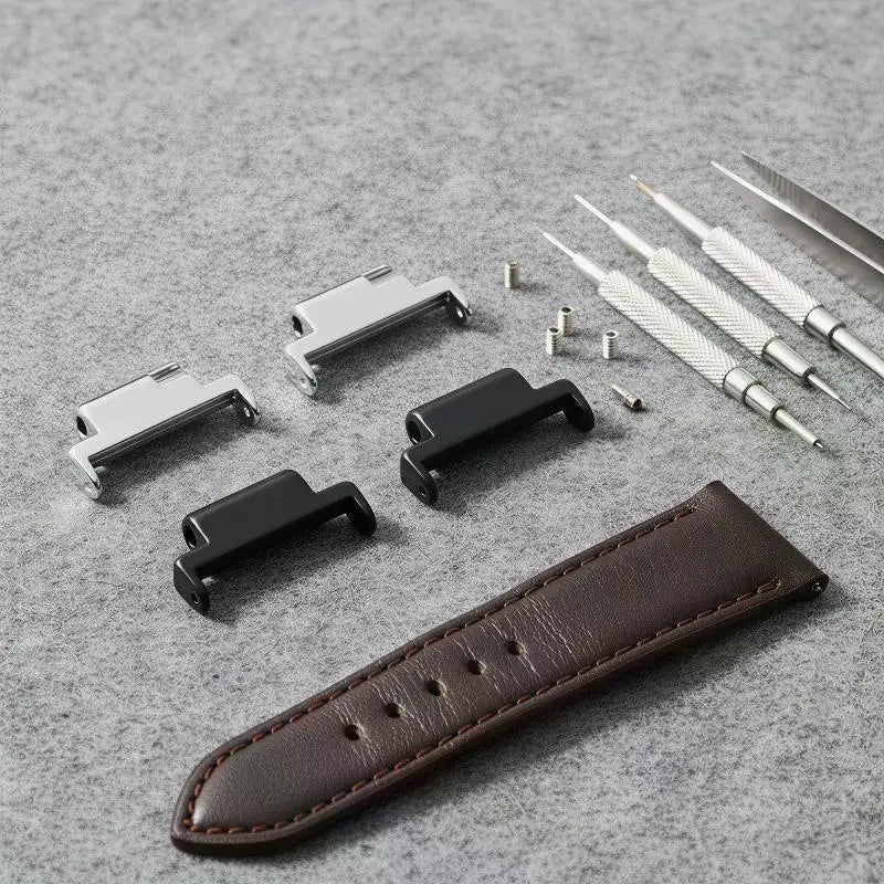 2Pcs Metal Watch Band Adapters 14mm to 20mm Strap Connectors Watch Band Adapter Richie's