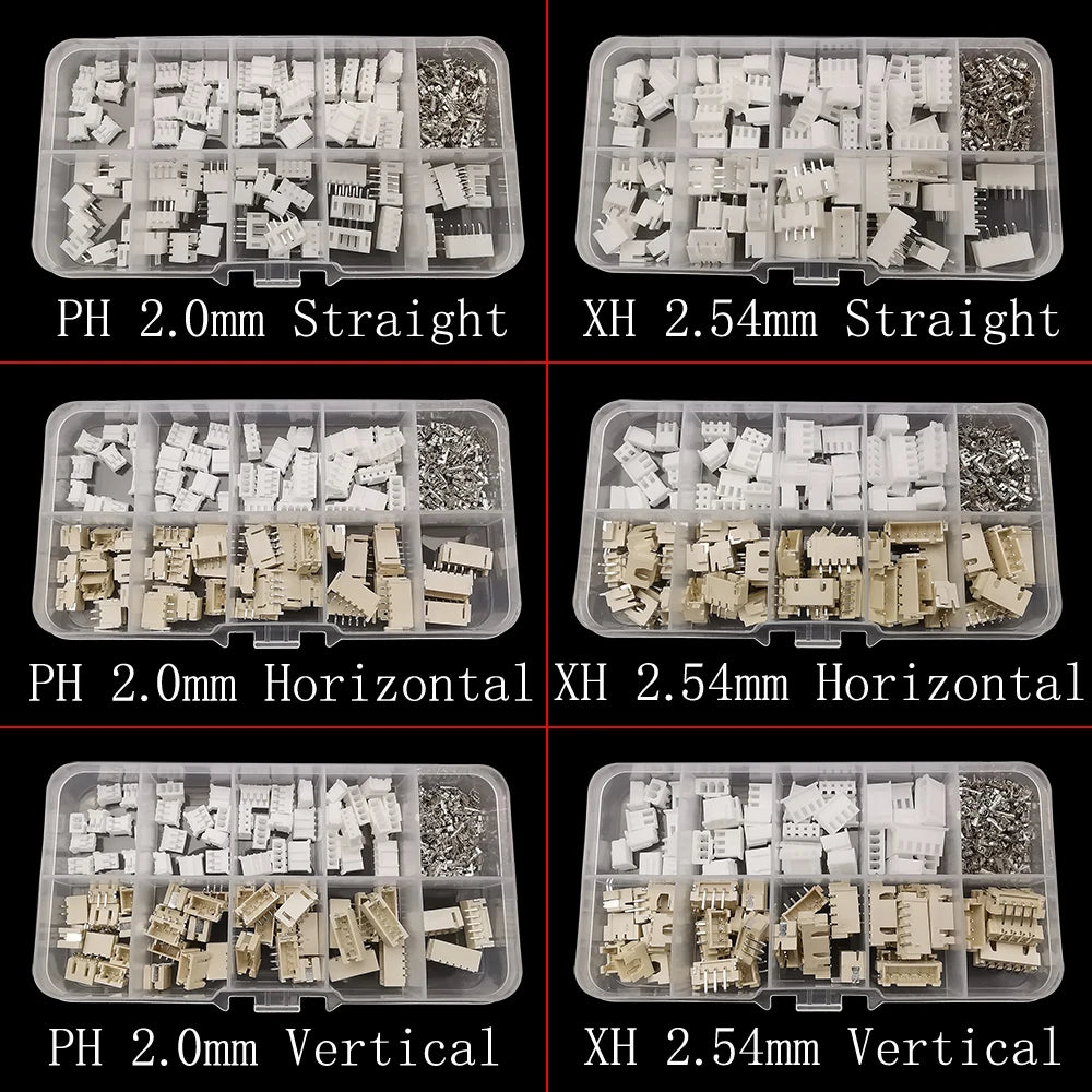 JST Connector Kit PH 2.0mm XH 2.54mm 230pcs Terminal Set JST Connector Kit Richie's