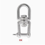 304 Stainless Steel Double Ended Swivel Eye Hook Connector Swivel Eye Hook Richie's OX M12