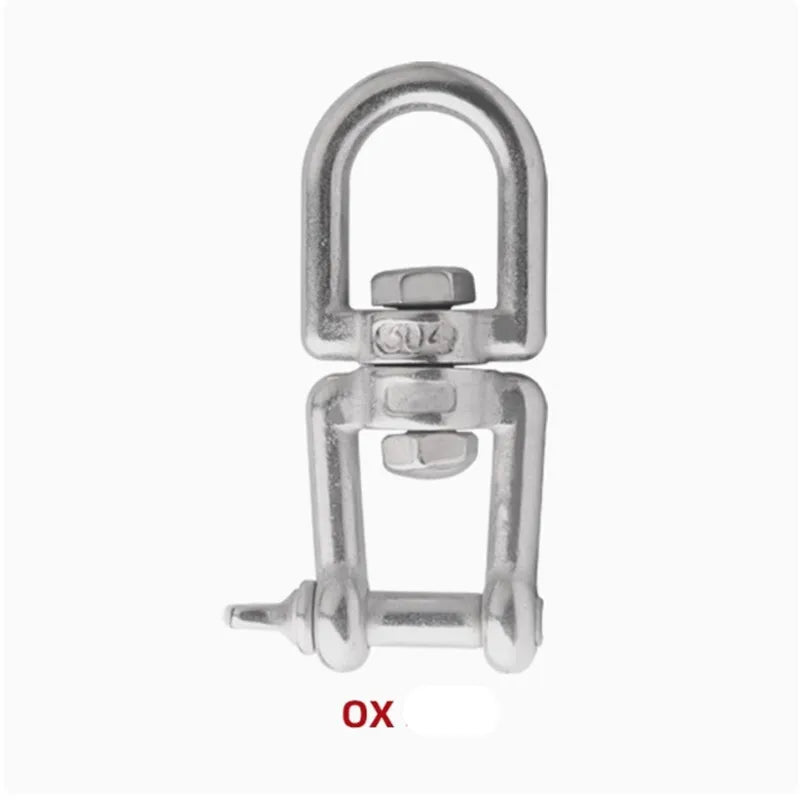 304 Stainless Steel Double Ended Swivel Eye Hook Connector Swivel Eye Hook Richie's OX M12