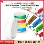 Bekia Cable Thermal Label Rolls for Phomemo D30 D32 D35 Printer Thermal Label Rolls Richie's