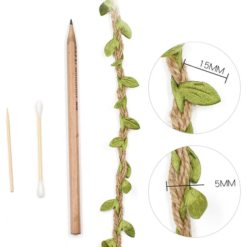 2 Rolls 10M Artificial Rattan Vine Rope – Simulation Leaf Decor Artificial Vine Rope Richie's