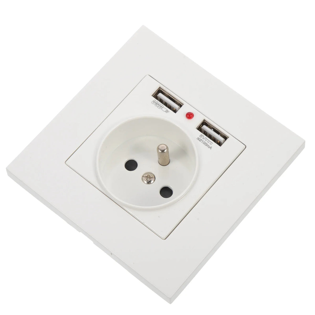 86 Type Wall Socket Dual USB European Standard Panel Outlet Wall Socket Outlet Richie's
