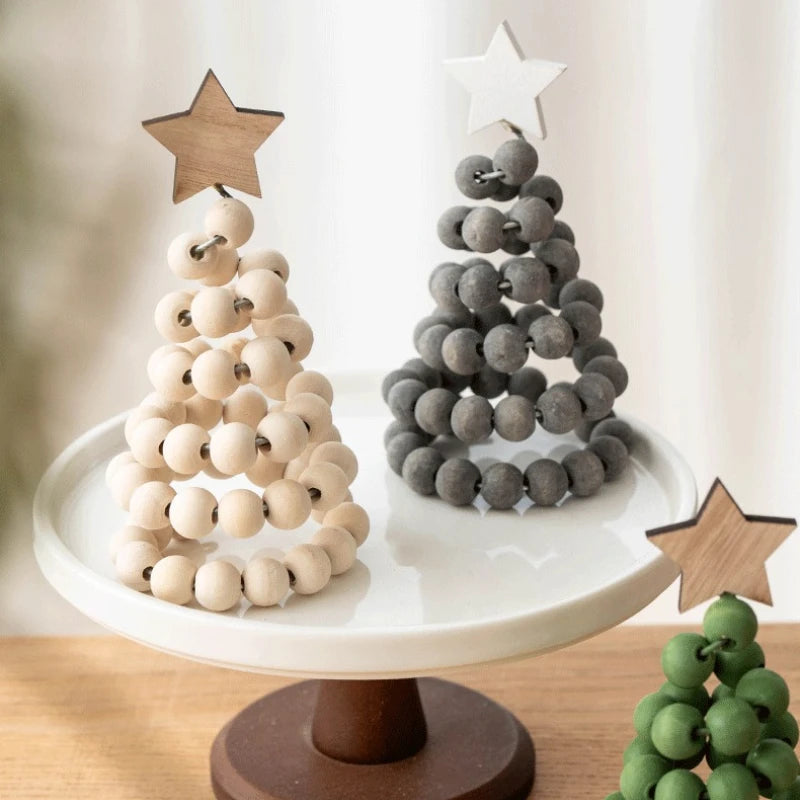 Nordic Wooden Christmas Tree Desktop Ornament | Holiday Decor Christmas Tree Ornament Richie's