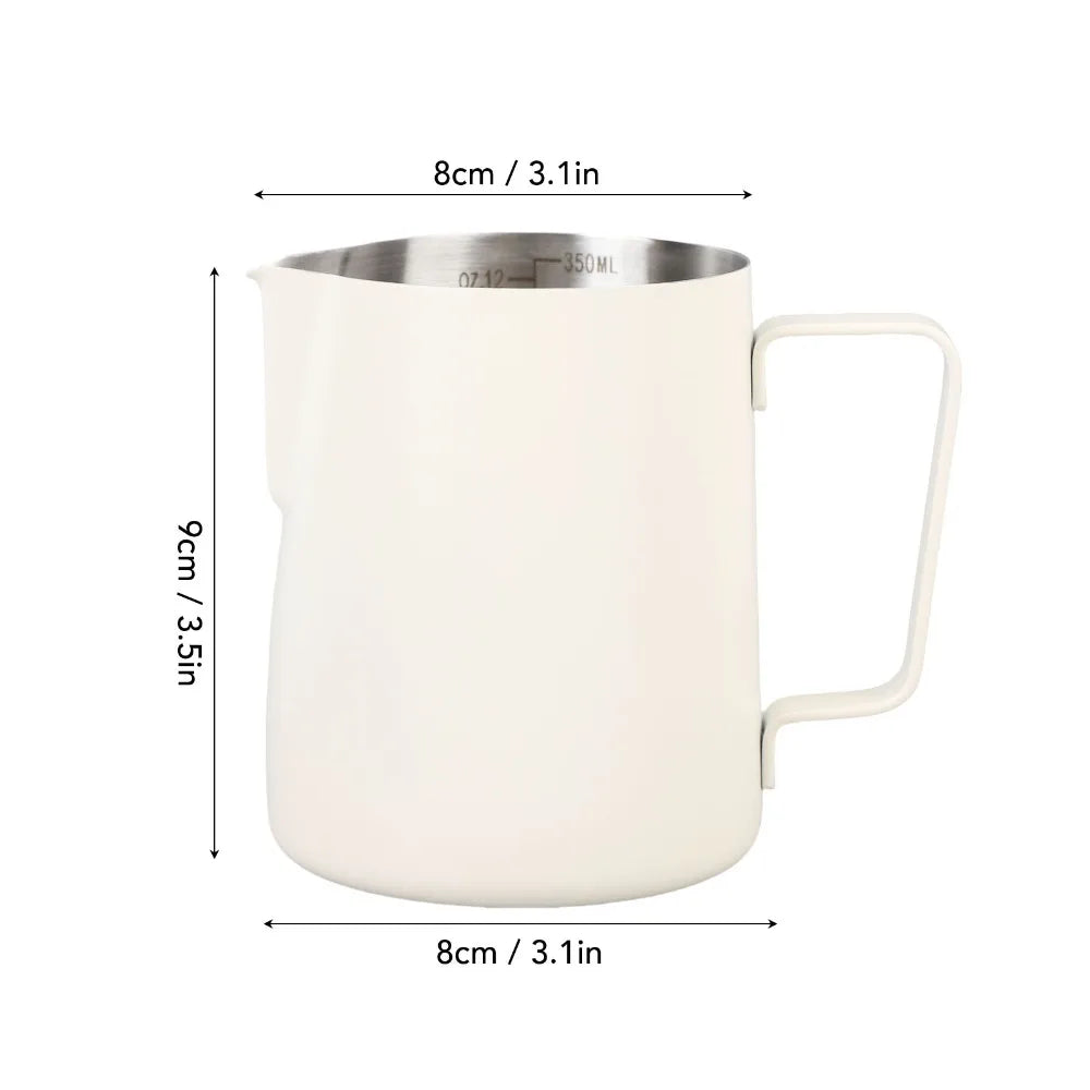 304 Stainless Steel Milk Frothing Pitcher – Latte Art Cup 350ml Milk Frothing Pitcher Richie's