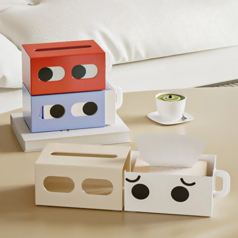 Cute Eye Design Plastic Tissue Box Dispenser & Desktop Holder Tissue Box Holder Richie's