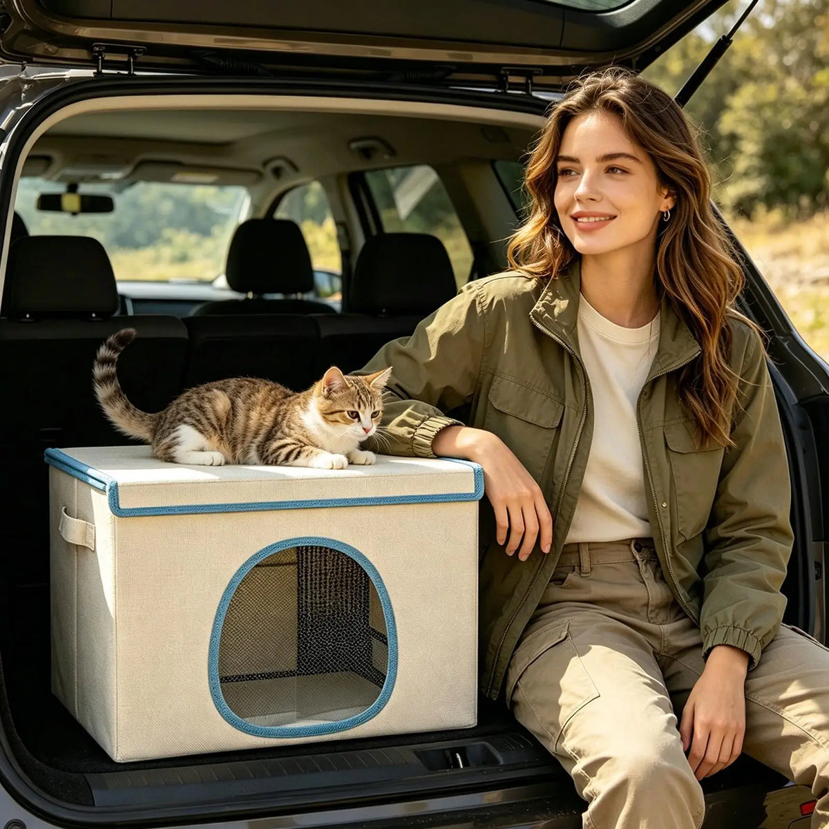 Cooling Cat House & Dog Nest with 6 Ice Packs | Indoor/Outdoor Pet Cooling House Richie's