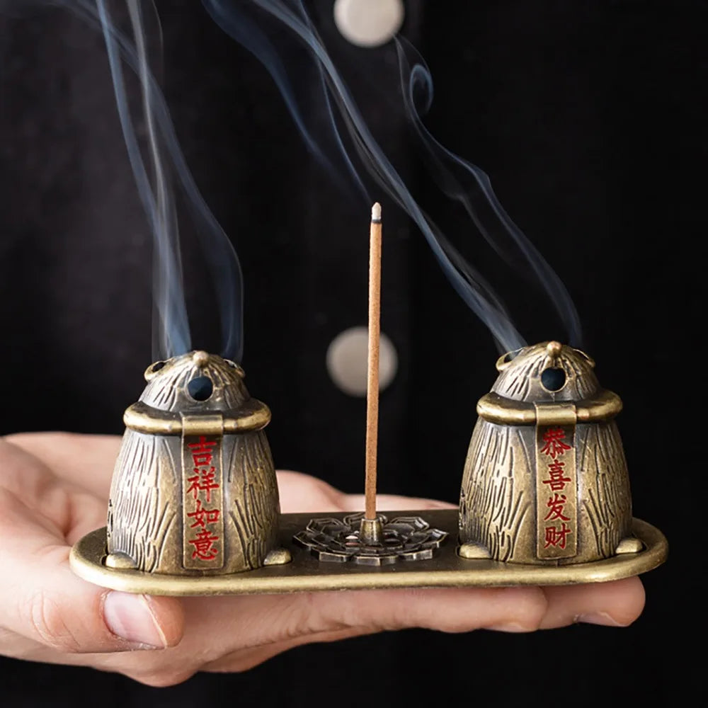 Chinese Style Zinc Alloy Incense Burner – Vertical Holder Incense Burner Richie's 10