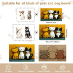 Non-Slip Cat Pattern Pet Feeding Mat – Waterproof & Easy Clean Pet Feeding Mat Richie's