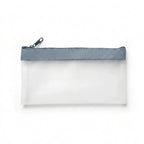 Transparent Frosted Pencil Case Large Capacity Student Bag Pencil Case Richie's Blue