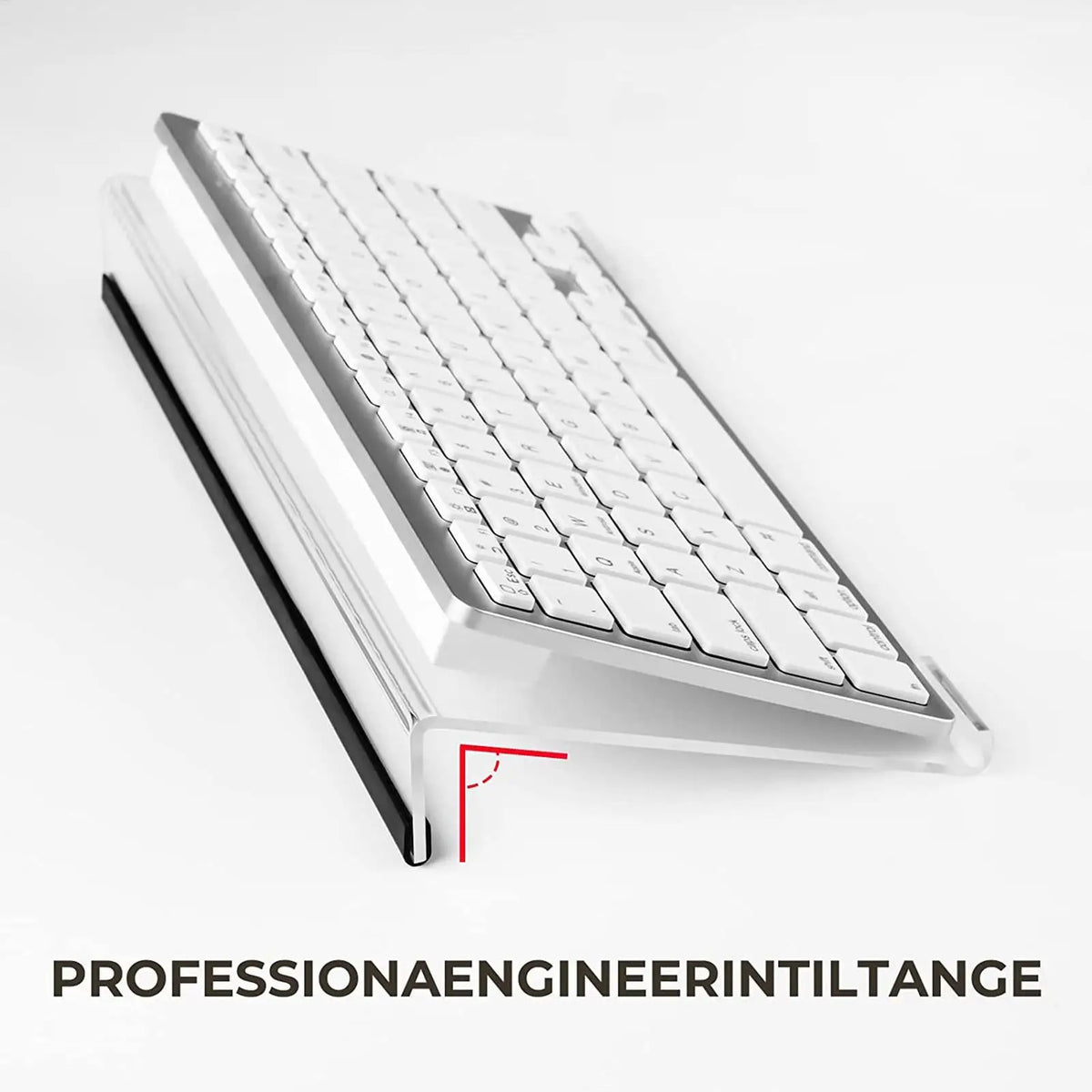 Ergonomic Acrylic Keyboard Riser Stand – Transparent Desk Tilt Keyboard Riser Stand Richie's Default Title