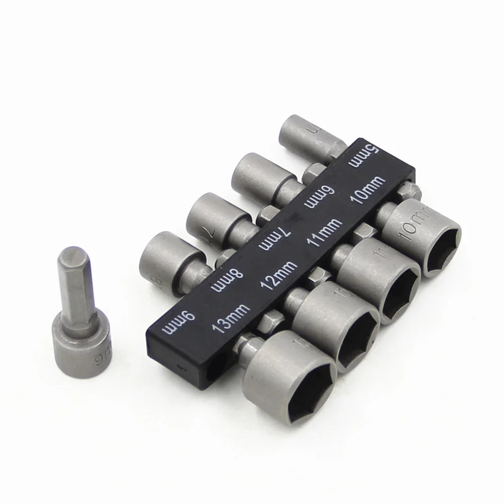 9/14 Pcs Hex Nut Driver Drill Bit Socket Set | 1/4" Shank Nut Driver Bit Set Richie's