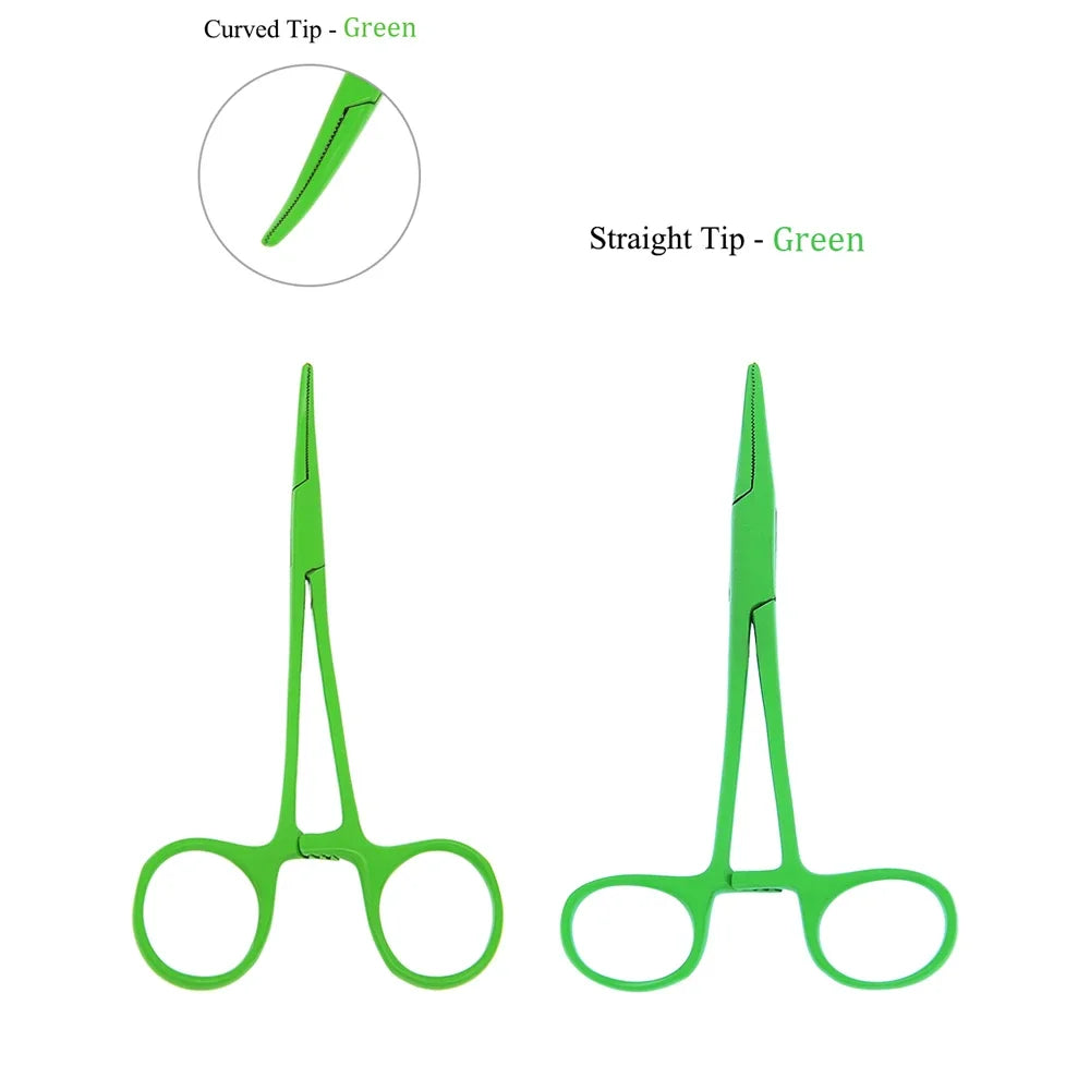 Stainless Steel Straight Hemostat Clamp for Pet Grooming Pet Grooming Clamp Richie's Green 1Pcs Straight Head
