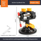 360° Rotatable Mini Bench Vise – Suction Cup Table Clamp Mini Bench Vise Richie's With screw Black