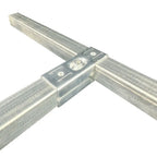 Galvanized Steel Square Tube Connector No-Weld Pipe Joint Buckle Pipe Joint Connector Richie's