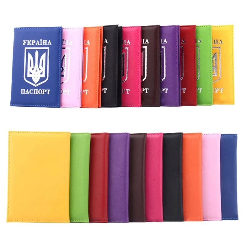 Ukrainian PU Leather Passport Cover & Card Holder Passport Cover Richie's