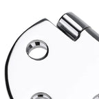 2pcs 180° Round Hatch Hinges Chrome Brass – Marine & Cabinet Round Hatch Hinges Richie's