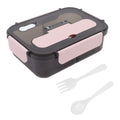 2-Compartment Bento Lunch Box 1.1L – Portable & Insulated Bento Lunch Box Richie's Pink