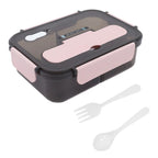 2-Compartment Bento Lunch Box 1.1L – Portable & Insulated Bento Lunch Box Richie's Pink