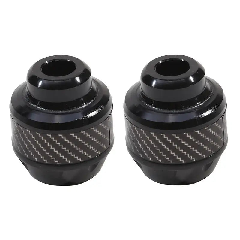 2PCs Motorcycle Frame Sliders Aluminum Alloy Crash Pad Protectors Motorcycle Frame Slider Richie's black 2PCs