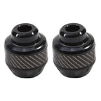 2PCs Motorcycle Frame Sliders Aluminum Alloy Crash Pad Protectors Motorcycle Frame Slider Richie's black 2PCs