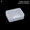 Clear Plastic Storage Boxes – 4 Sizes, Jewelry, Beads & Crafts Storage Box Richie's 6.8x5.1x2.4cm