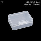 Clear Plastic Storage Boxes – 4 Sizes, Jewelry, Beads & Crafts Storage Box Richie's 6.8x5.1x2.4cm