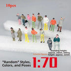 Scale Model People Figures 1:25–1:300 Mixed Poses 10/50pcs Model Miniature Figures Richie's 1-70 10pcs