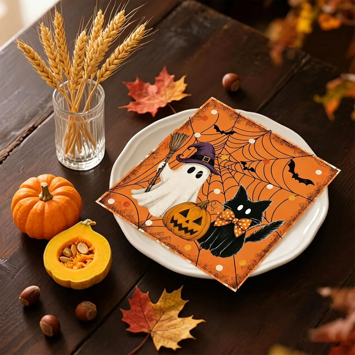 Halloween Disposable Napkins – Witch & Pumpkin Party Décor Disposable Party Napkins Richie's