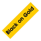 MarkDomain Brother TZe Laminated Label Tape 6mm 9mm 12mm Label Maker Tape Richie's Black on Gold 6mm