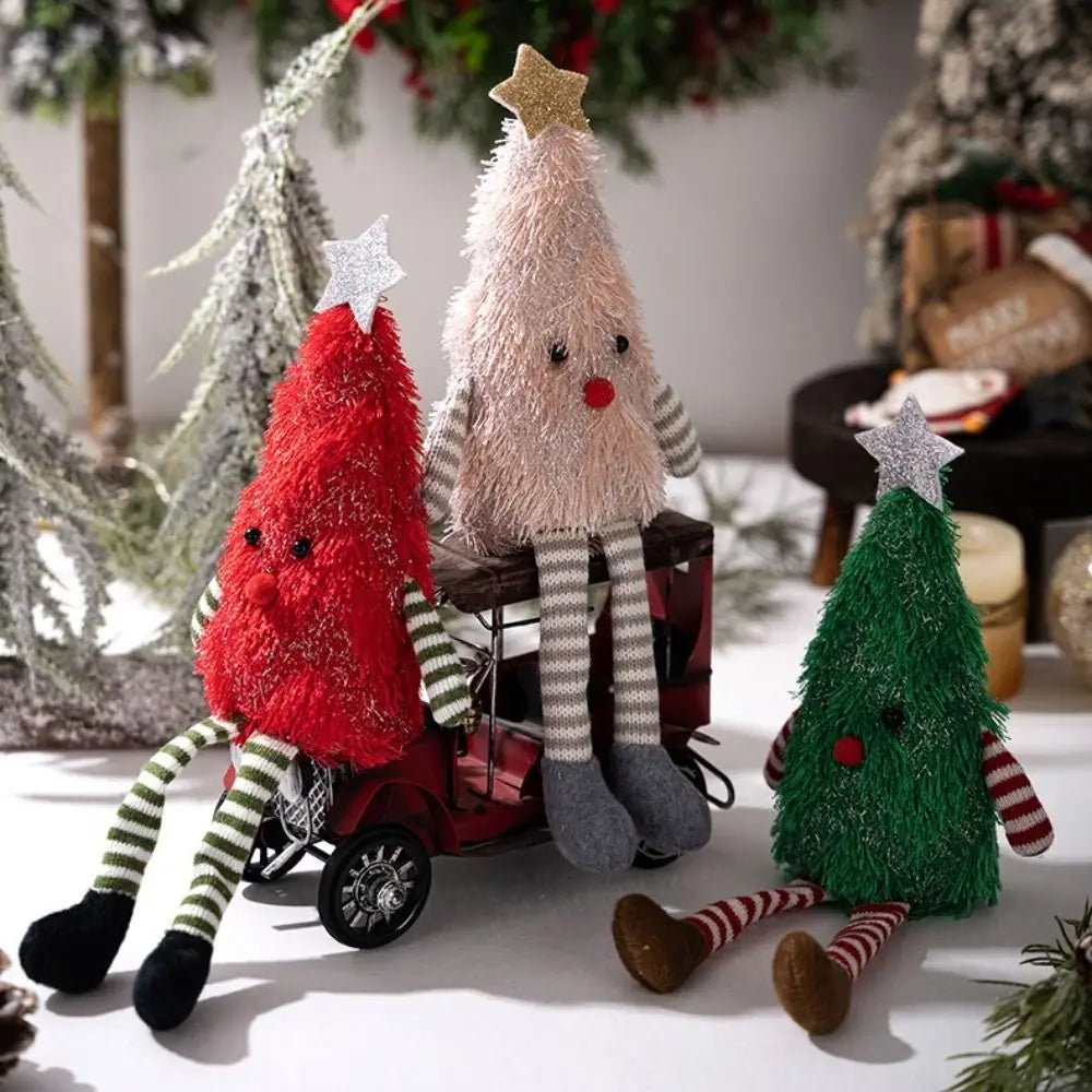 Fluffy Christmas Tree Figurine – LED Glowing Xmas Décor Christmas Figurine Richie's