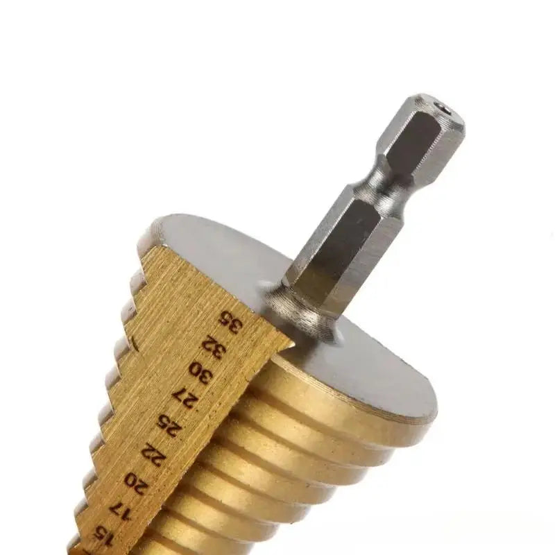 Titanium Step Drill Bit Hex Shank Pagoda Bit – Metal & Wood Step Drill Bit Richie's