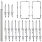 Double-Head Seamless Skirting Nails – Rust-Proof Metal Fixator Skirting Finishing Nails Richie's 1 Rod 100 nails