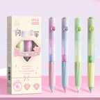 4-Pack Themed Gel Pens – Animal, Ballet & Floral 0.5mm Black Ink Gel Pen Set Richie's