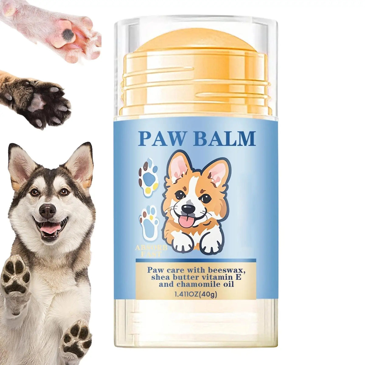 Dog & Cat Paw Balm 40g – Natural Moisturizing Wax Cream Pet Paw Balm Richie's Default Title