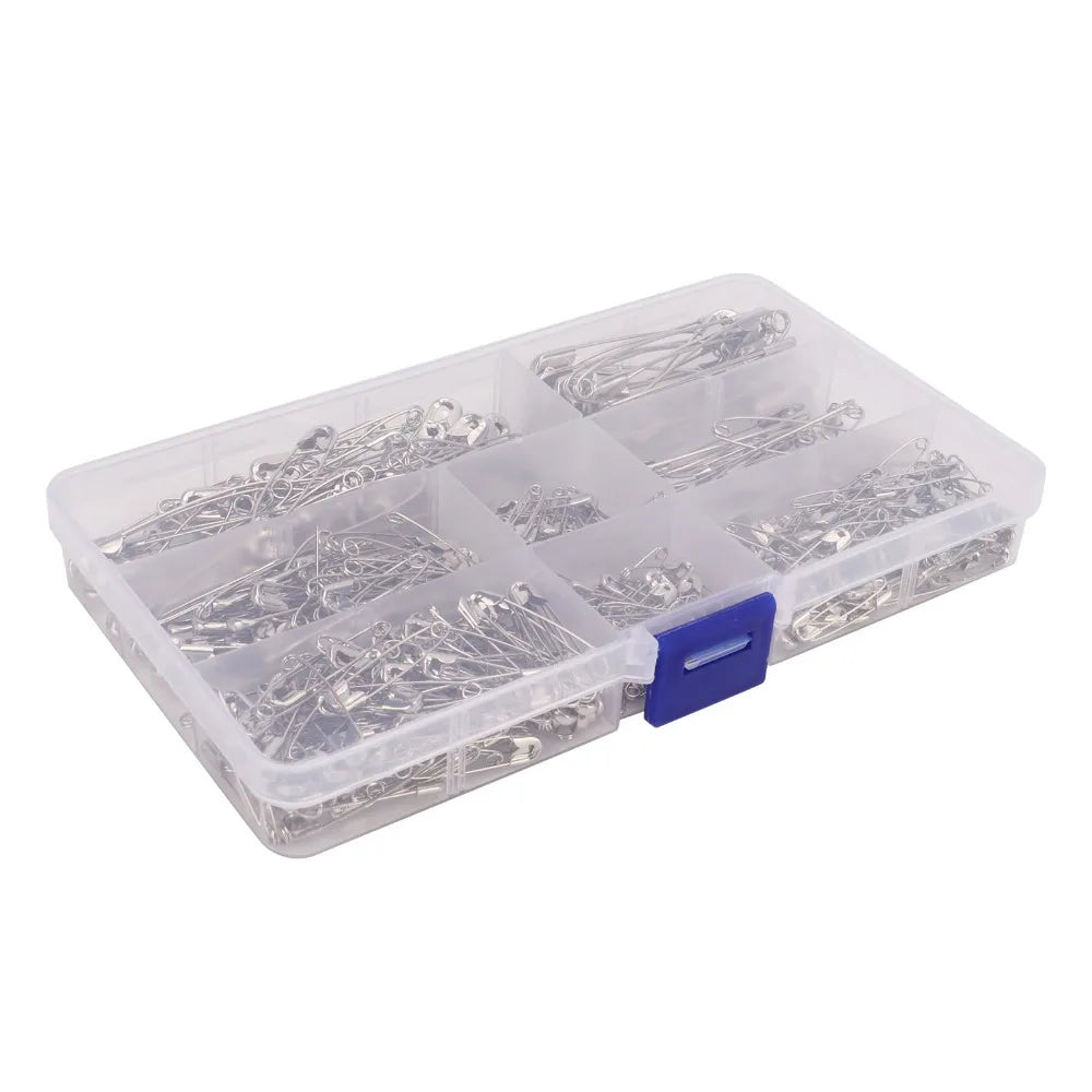 460pcs Bulk Safety Pins Set – 7 Sizes, Sturdy Iron, Reusable Safety Pins Set Richie's