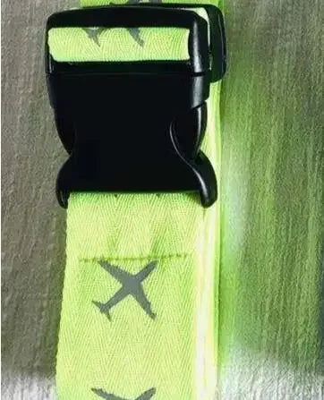 Adjustable Luggage Strap with Password Lock | Travel Belt Luggage Strap Lock Richie's fluorescent green with password