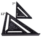 7"/12" Aluminum Carpenter Square Protractor Miter Saw Guide Carpenter Square Richie's