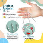 3-Piece Mini Crochet Hook Keychain Set | Heart Handle Crochet Hook Set Richie's