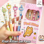 4-Pack Retractable Black Gel Pens | 0.5mm Fine Tip Soft Grip Gel Pen Set Richie's black