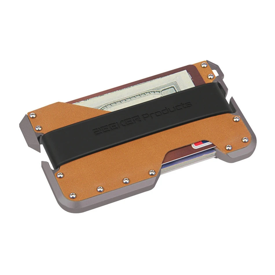 ZEEKER RFID Blocking Aluminum Leather Minimalist Card Wallet RFID Card Wallet Richie's