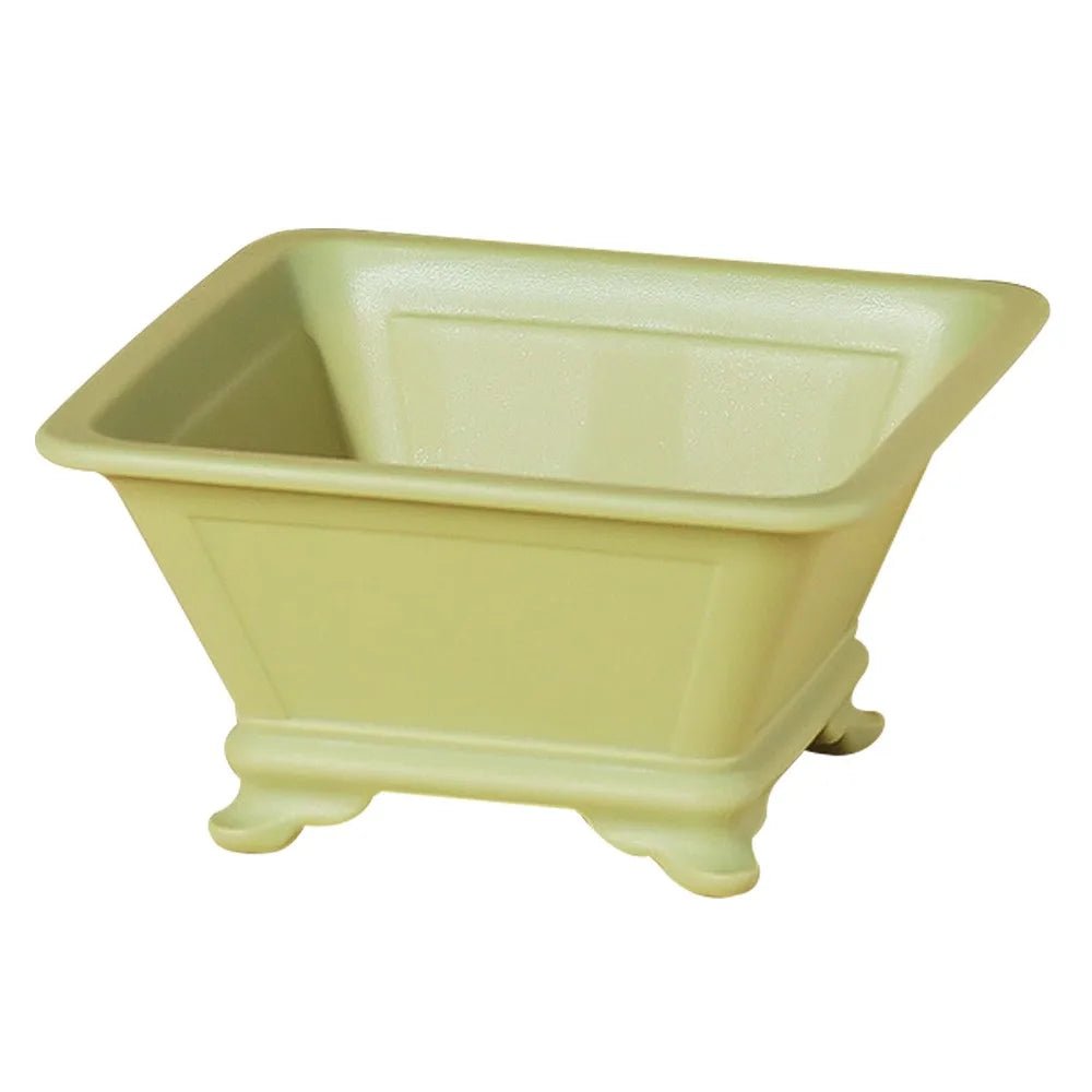 Imitation Purple Clay Plastic Flowerpot – Colorful Desktop Planter Decorative Planter Pot Richie's Green