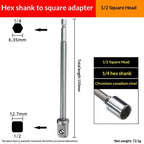 Chrome Vanadium Socket Adapter Set 1/4" 3/8" 1/2" Hex Shank Socket Adapter Set Richie's 150mm C