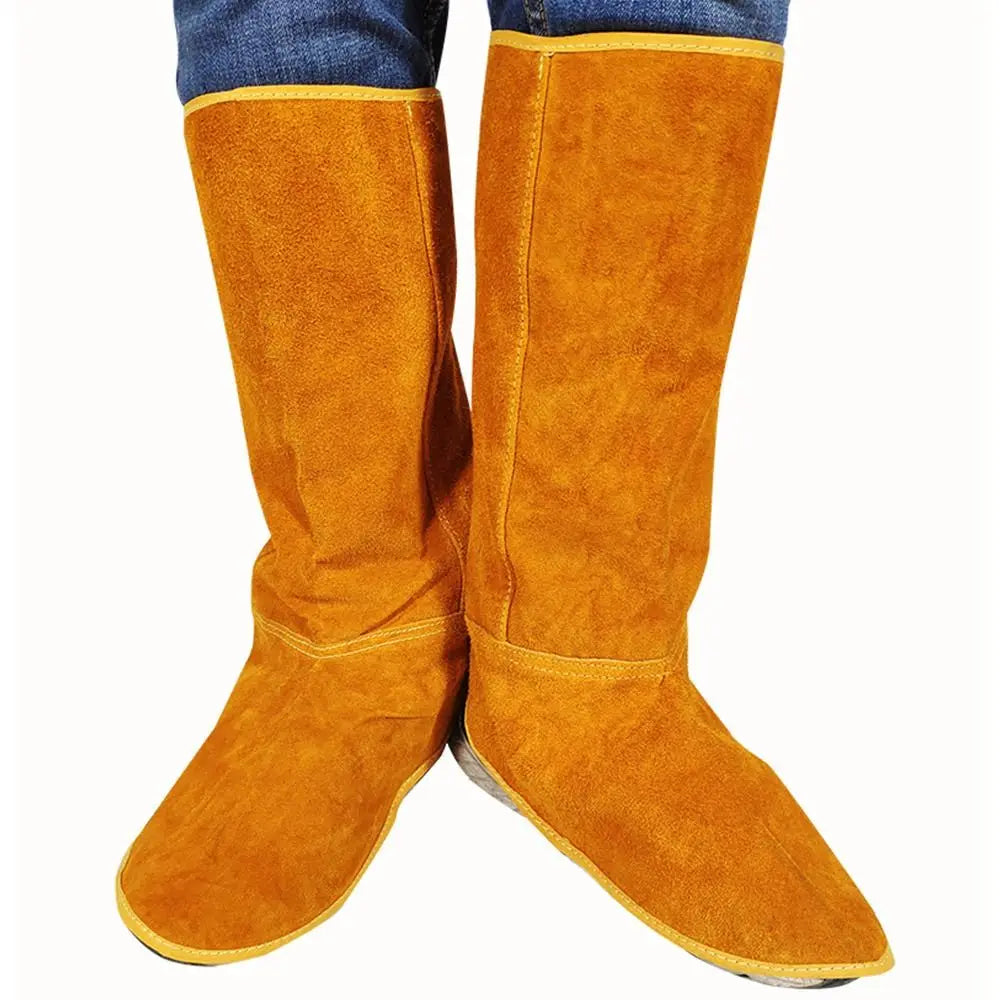 Cow Leather Welding Boot Covers – Flame Resistant Foot Sleeves Welding Boot Covers Richie's
