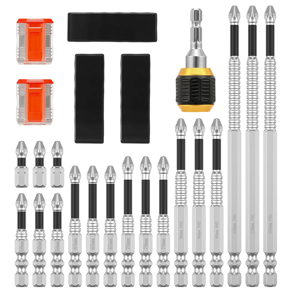 27-Pc Magnetic Screwdriver Drill Bit Set – Alloy Steel Screwdriver Bit Set Richie's 24pcs set